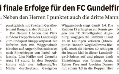 Zwei finale Erfolge für den FC Gundelfingen