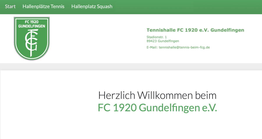 Das neue Hallenbuchungssystem ist live!