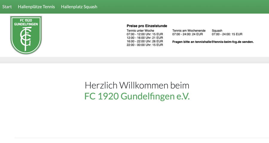 Das neue Hallenbuchungssystem ist live!